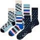чорапи,мъжки,чорапи,happy,socks,filled,optic,long,socks,6,pairs,multicolor,(white)