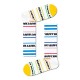 чорапи,мъжки,чорапи,happy,socks,happy,line,thin,crew,white,long,socks,multicolor,(white)