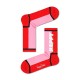 чорапи,мъжки,чорапи,happy,socks,happy,text,3,4,crew,long,socks,multicolor,(red,pink)