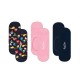 чорапи,мъжки,чорапи,happy,socks,line,socks,3,pairs,blue,pink,(multicolor)