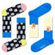 чорапи,мъжки,чорапи,happy,socks,long,socks,2,pairs,black,white,(blue,black)