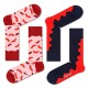 чорапи,мъжки,чорапи,happy,socks,long,socks,2,pairs,red,toned,(multicolor)