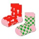 чорапи,детски,чорапи,happy,socks,milkshake,socks,2,pairs,multicolor,(red,pink)