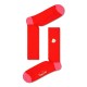 чорапи,мъжки,чорапи,happy,socks,ribbed,embroidery,egg,long,socks,multicolor,(red)