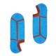 чорапи,мъжки,чорапи,happy,socks,short,dressed,minimal,compact,no,show,blue,and,orange,socks,blue,(multicolor)