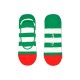 чорапи,мъжки,чорапи,happy,socks,short,stripe,liner,green,and,white,long,socks,multicolor,(green)