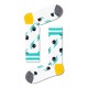 чорапи,мъжки,чорапи,happy,socks,smile,flash,crew,white,long,socks,multicolor,(white)