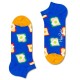 чорапи,мъжки,чорапи,happy,socks,toast,low,long,socks,multicolor,(blue)