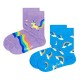 чорапи,детски,чорапи,happy,socks,unicorn,&,rainbow,socks,2,pairs,multicolor,(blue,purple)