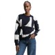 блуза,дамски,блузи,tom,tailor,1049413,sweatshirt,navy,white,big,scale,print