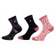 чорапи,дамски,чорапи,green,lamb,pk,long,socks,3,pairs,black,blush,(black,pink)
