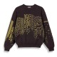блуза,мъжки,пуловери,дамски,пуловери,grimey,royal,paw,knit,sweater,brown,black,(black)