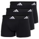 боксерки,мъжко,бельо,adidas,active,flex,cotton,trunk,boxers,3,units,black,black,bk