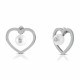 бижутерия,ops,objects,clip,pearl,ss,heart,earrings,silver
