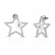 бижутерия,ops,objects,clip,pearl,ss,star,earrings,silver