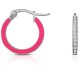 бижутерия,ops,objects,diamond,paint,hoop,earrings,fuchsia