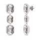 бижутерия,ops,objects,wonder,3,stones,earrings,silver