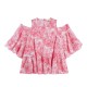 рокля,дамски,поли,и,рокли,sundek,fleur,de,joie,print,short,sleeve,short,dress,pink,(pitaya)