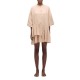 рокля,дамски,поли,и,рокли,sundek,linen,3,4,sleeve,short,dress,beige,(durian)