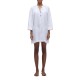 рокля,дамски,поли,и,рокли,sundek,linen,3,4,sleeve,short,dress,white,(white)