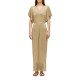 рокля,дамски,поли,и,рокли,sundek,long,kaftan,with,v,neck,short,sleeve,long,dress,golden,(gold)