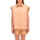 потник,дамски,блузи,дамски,ризи,sundek,poplin,sleeveless,shirt,durian,(orange)