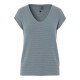 тениска,дамски,тениски,pieces,billo,lurex,stripes,short,sleeve,t,shirt,trooper,detail,gold,lurex,(blue)