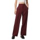 панталони,дамски,панталони,pieces,bossy,wide,leg,high,waist,pants,tawny,port,(red)