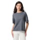 блуза,дамски,пуловери,дамски,плетени,дрехи,pieces,bree,short,sleeve,sweater,dark,grey,melange,(grey)
