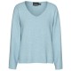 блуза,дамски,пуловери,дамски,плетени,дрехи,pieces,bree,v,neck,sweater,cashmere,blue,(blue)