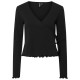 фланелка,с,дълъг,ръкав,дамски,топове,pieces,kitte,long,sleeve,top,black