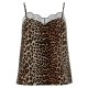 тениска,дамски,тениски,pieces,tiffany,strap,lace,sleeveless,t,shirt,black,leopard,(brown)