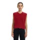потник,дамски,пуловери,дамски,плетени,дрехи,selected,lulu,knitted,vest,equestrian,red,(red)