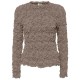 тениска,дамски,тениски,yas,mera,long,sleeve,t,shirt,taupe,gray,(brown)