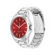 часовник,часовници,tommy,hilfiger,bruce,42,mm,watch,silver,(silver,red,mineral)