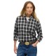 карирана,риза,дамски,блузи,дамски,ризи,superdry,check,flannel,boyfriend,long,sleeve,shirt,black,ecru,check,(black)
