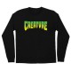 тениска,мъжки,тениски,дамски,тениски,creature,logo,long,sleeve,t,shirt,black,(black)