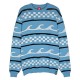 блуза,мъжки,пуловери,дамски,пуловери,santa,cruz,crew,check,wave,knit,sweater,blue,(dusty,blue)