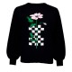 блуза,мъжки,пуловери,дамски,пуловери,santa,cruz,crew,checkerbloom,knit,sweater,black