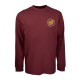 тениска,мъжки,тениски,дамски,тениски,santa,cruz,hollow,ring,dot,long,sleeve,t,shirt,red,(burgundy)