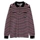 шапка,дамски,блузи,с,яка,мъжки,блузи,с,яка,santa,cruz,il,capo,long,sleeve,polo,black,(black,velour,stripe)