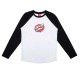 тениска,мъжки,тениски,дамски,тениски,santa,cruz,melting,dot,baseball,long,sleeve,t,shirt,white,(black,white)