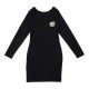 рокля,дамски,поли,и,рокли,santa,cruz,rose,dot,long,sleeve,dress,black,(black)