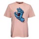 тениска,мъжки,тениски,дамски,тениски,santa,cruz,screaming,hand,short,sleeve,t,shirt,pink,(chalk,pink)