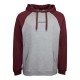 суичър,мъжки,пуловери,santa,cruz,strip,hoodie,grey,(burgundy,dark,heather)