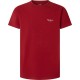 тениска,мъжки,тениски,pepe,jeans,original,basic,3n,short,sleeve,t,shirt,red,(currant,red)