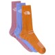 чорапи,мъжки,чорапи,дамски,чорапи,the,north,face,muti,sport,crew,socks,3,units,multicolor,(periwinkle,glow,dust,orange)