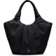 чанта,всички,чанти,got,bag,pleat,monochrome,tote,bag,black,(black)