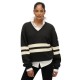 блуза,дамски,пуловери,дамски,плетени,дрехи,superdry,oversized,striped,v,neck,sweater,dark,charcoal