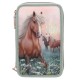 ученически,принадлежности,miss,melody,romantic,fields,glittery,pencil,case,green